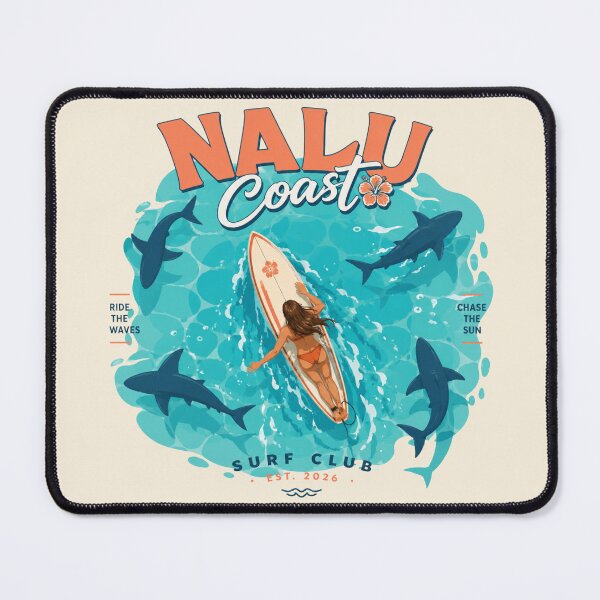 Item preview, Nalu Coast Surf Club | Tropical Shark Surfing Ocean Graphic designed and sold by Nalu Coast.