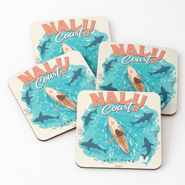 Item preview, Nalu Coast Surf Club | Tropical Shark Surfing Ocean Graphic  designed and sold by Nalu Coast.