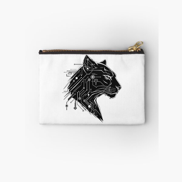Item preview, Cyber Panther Circuit Board Vector – Futuristic Big Cat Technology T-Shirt Design designed and sold by Nubian Style.