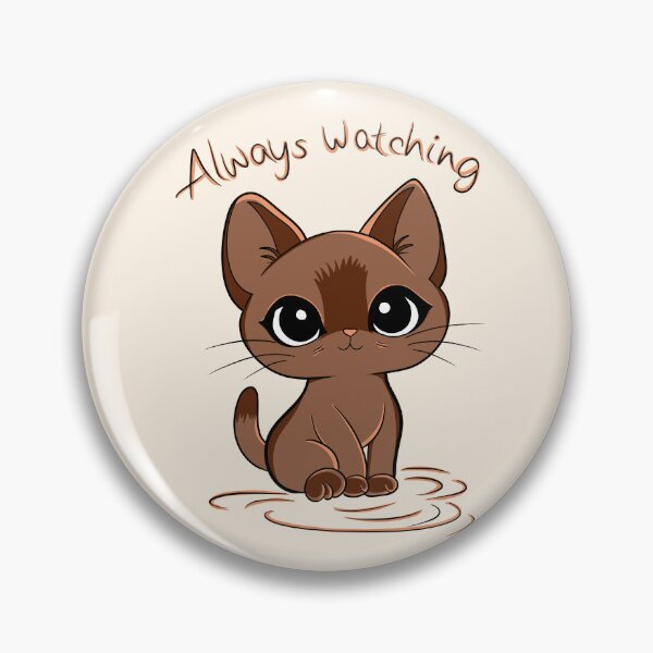 Item preview, Always Watching Cat designed and sold by Phyllya Design.