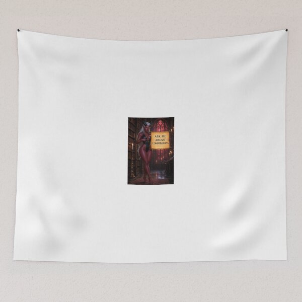 Item preview, Red Skinned Demoness Holding Golden Scroll designed and sold by CathryneDelamort.