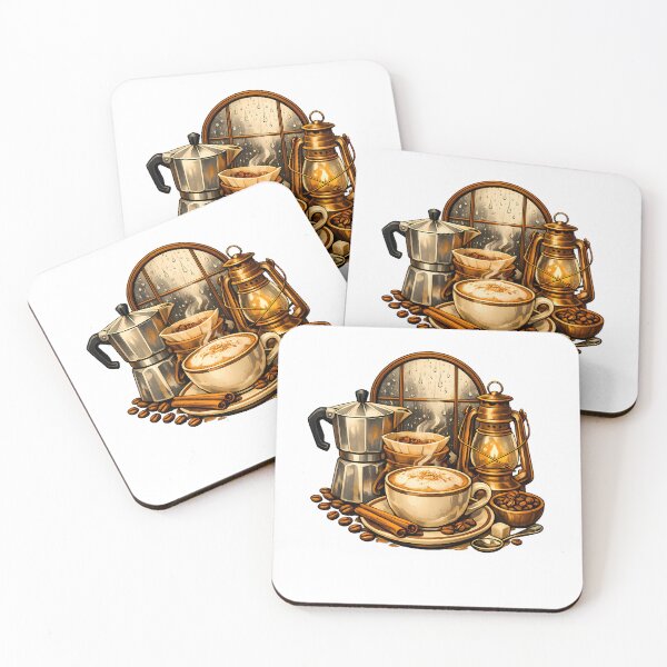 Item preview, A comforting cappuccino by the rainy window. designed and sold by Daily Quirk.