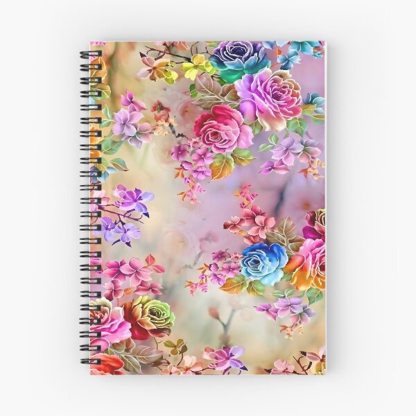 Item preview, Watercolor Floral Roses Seamless - Blue Pink Orange Roses Pastel Dream designed and sold by Ela Art Space .