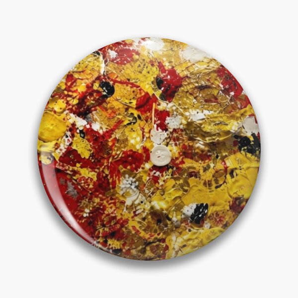 Item preview, Crimson and Gold Impasto Mixed Media Art designed and sold by THE SPLATTERED HAUS BY SAGE BANKS.