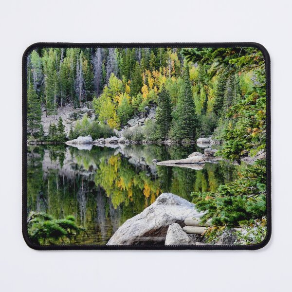 Item preview, Bear Lake in Rocky Mountain National Park invites you to sit a spell. designed and sold by South 500 Photography.