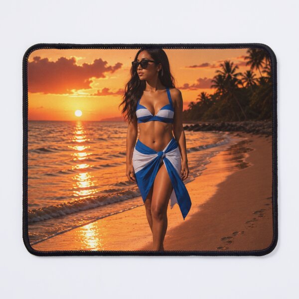 Item preview, Tropical Sunset Beach Girl designed and sold by LC&LCPlatform.