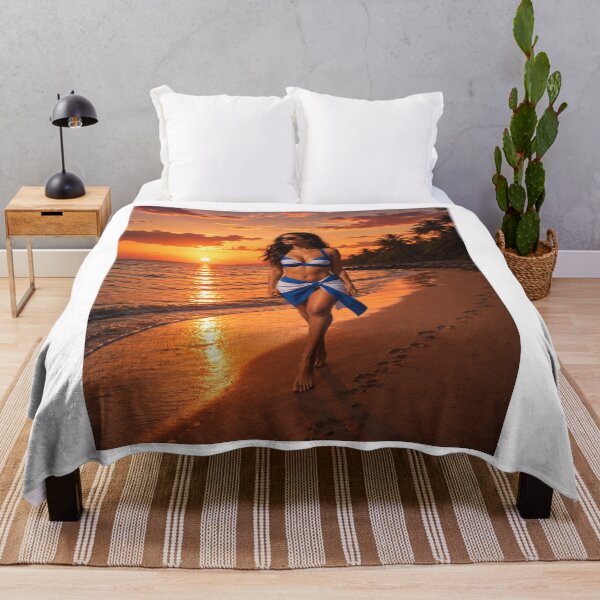 Item preview, Tropical Sunset Beach Girl designed and sold by LC&LCPlatform.