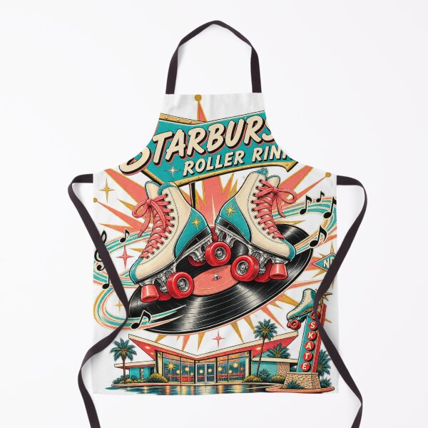 Item preview, Starburst Roller Rink Retro Poster designed and sold by Normandy Road Heritage™ - Vintage Garage Art.