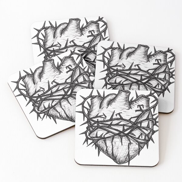 Item preview, Crowned Heart of Jesus designed and sold by Burning Heart Shop.