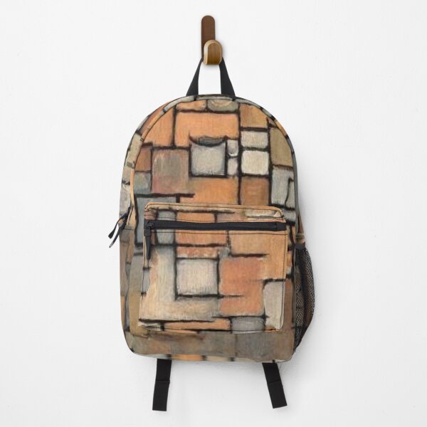 Item preview, Abstract geometric painting with warm earthy tones designed and sold by Rue Design Company.
