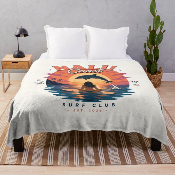 Item preview, Nalu Coast Sunset Surf Club | Dolphin Ocean Summer Graphic designed and sold by Nalu Coast.