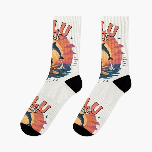 Item preview, Nalu Coast Sunset Surf Club | Dolphin Ocean Summer Graphic   designed and sold by Nalu Coast.