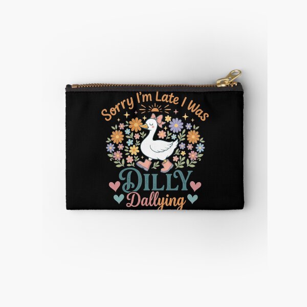 Item preview, Sorry I'm Late I Was Dilly Dallying Boho Floral Goose designed and sold by hemagamo.