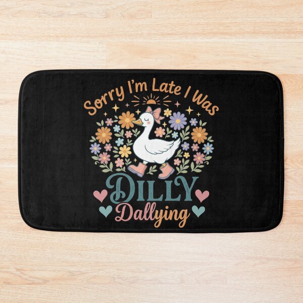 Item preview, Sorry I'm Late I Was Dilly Dallying Boho Floral Goose designed and sold by hemagamo.