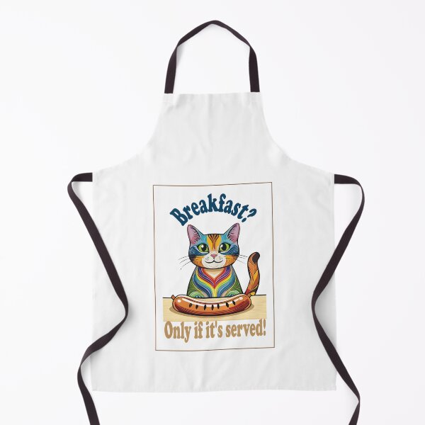 Item preview, Funny Rainbow Cat Breakfast Quote designed and sold by photossmirnov.