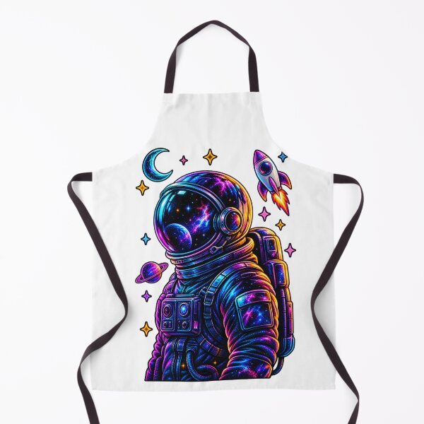 Item preview, Neon Galaxy Astronaut in Deep Space designed and sold by TinyWeird.
