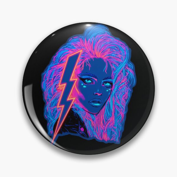 Item preview, A Woman With Lightning And Neon Hair designed and sold by dRaBaBdesign.