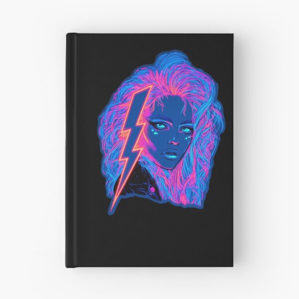 Item preview, A Woman With Lightning And Neon Hair designed and sold by DRABaBdesign.
