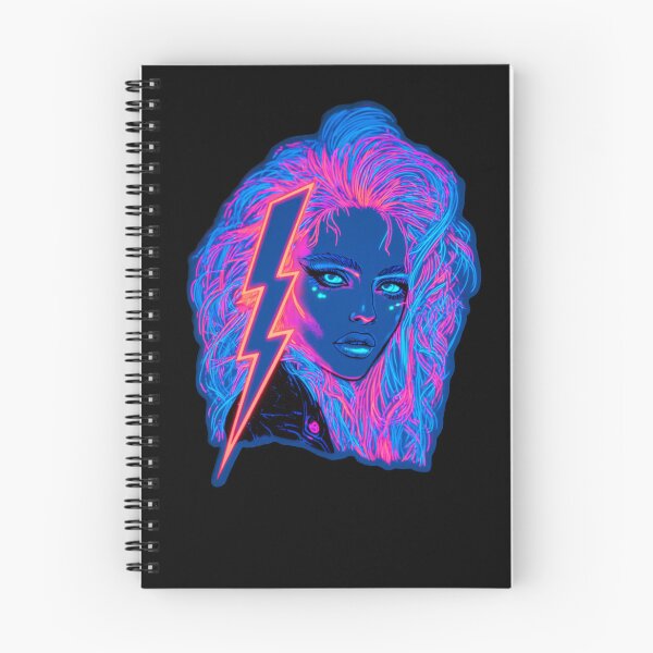 Item preview, A Woman With Lightning And Neon Hair designed and sold by DRABaBdesign.