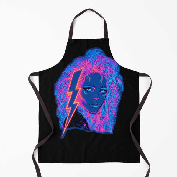 Item preview, A Woman With Lightning And Neon Hair designed and sold by DRABaBdesign.