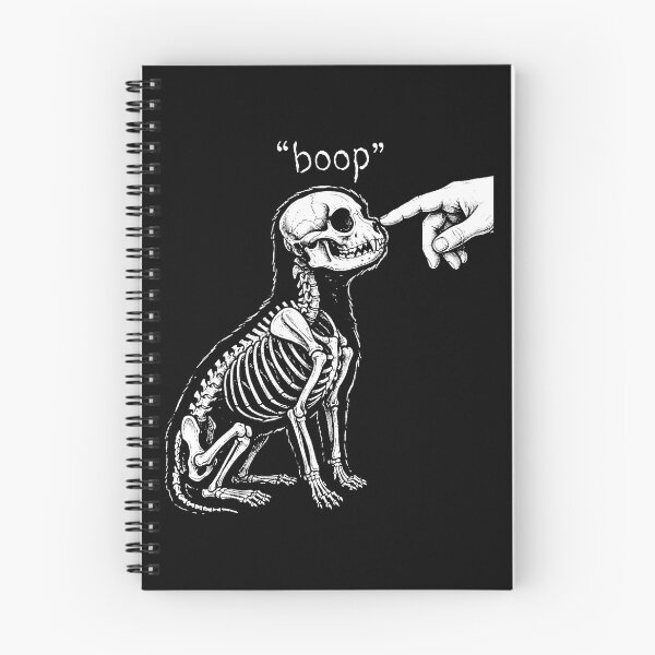 Item preview, Funny Skeleton Dog Boop Halloween Cute Goth Pet Lover Design designed and sold by ArcaneArtistry.