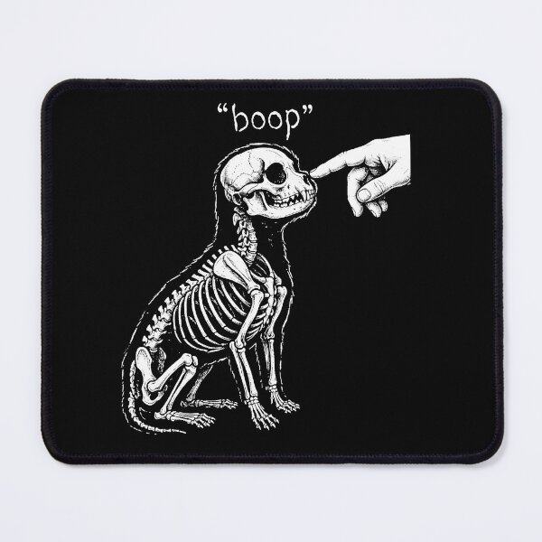 Item preview, Funny Skeleton Dog Boop Halloween Cute Goth Pet Lover Design designed and sold by ArcaneArtistry.