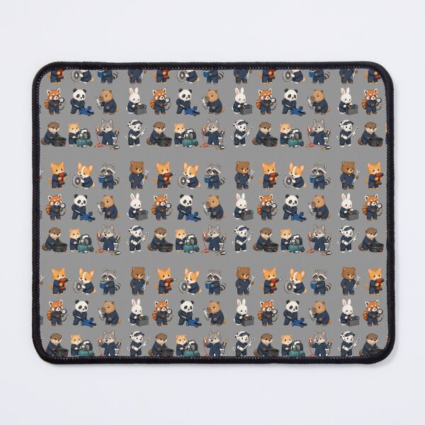 Item preview, Kawaii Animal Mechanic Crew Sticker Pack designed and sold by NitkiStudio.