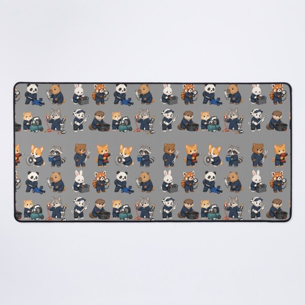Item preview, Kawaii Animal Mechanic Crew Sticker Pack designed and sold by NitkiStudio.