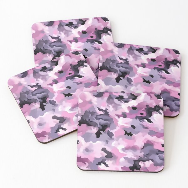 Item preview, Pink and Grey Camo Pattern Soft Rose Lavender Camouflage designed and sold by Nine Lives Studio.
