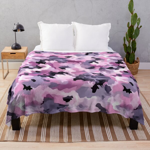 Item preview, Pink and Grey Camo Pattern Soft Rose Lavender Camouflage designed and sold by Nine Lives Studio.