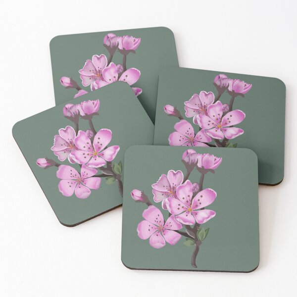 Item preview, Artisan Cherry Blossom Watercolor Branch Sticker designed and sold by altastudio.