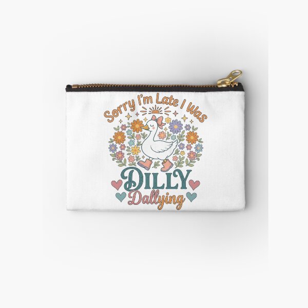 Item preview, Sorry I'm Late I Was Dilly Dallying Boho Floral Goose designed and sold by hemagamo.