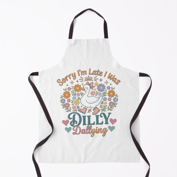 Item preview, Sorry I'm Late I Was Dilly Dallying Boho Floral Goose designed and sold by hemagamo.