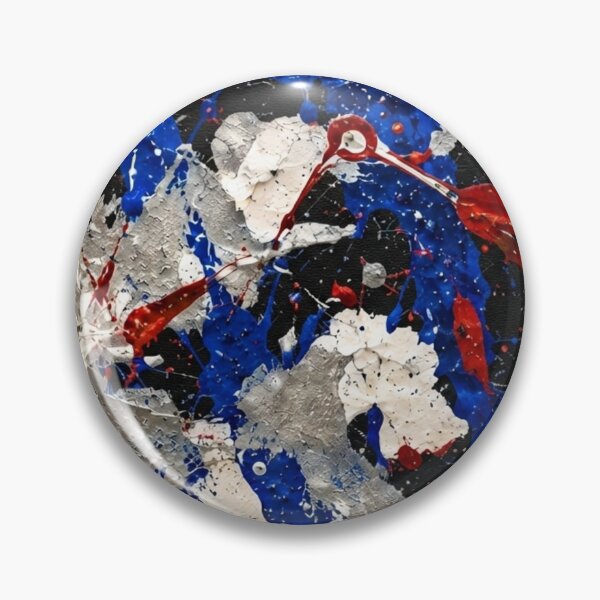 Item preview, Patriotic Splatter Action Abstract Art designed and sold by THE SPLATTERED HAUS BY SAGE BANKS.