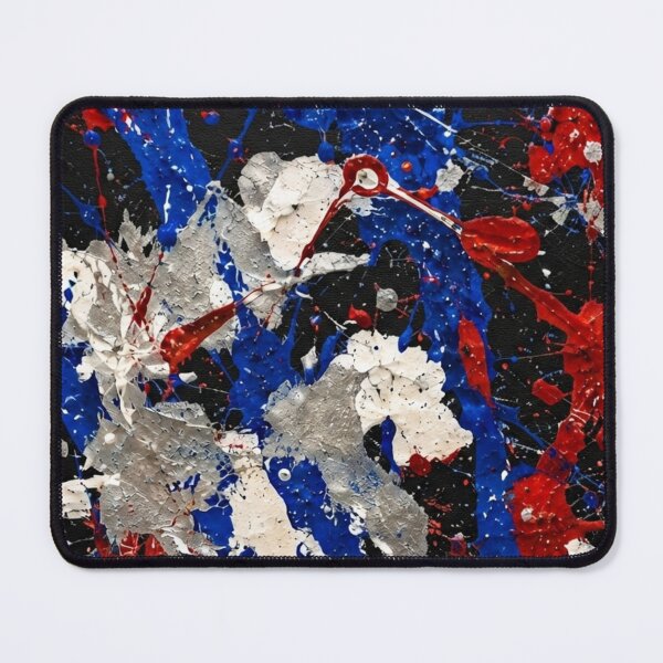 Item preview, Patriotic Splatter Action Abstract Art designed and sold by THE SPLATTERED HAUS BY SAGE BANKS.