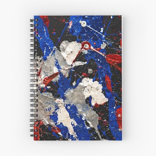 Item preview, Patriotic Splatter Action Abstract Art designed and sold by THE SPLATTERED HAUS BY SAGE BANKS.