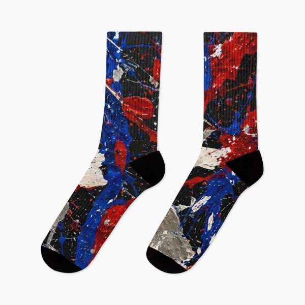 Item preview, Patriotic Splatter Action Abstract Art designed and sold by THE SPLATTERED HAUS BY SAGE BANKS.