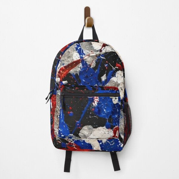 Item preview, Patriotic Splatter Action Abstract Art designed and sold by THE SPLATTERED HAUS BY SAGE BANKS.
