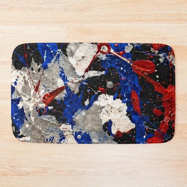 Item preview, Patriotic Splatter Action Abstract Art designed and sold by THE SPLATTERED HAUS BY SAGE BANKS.