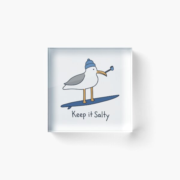 Item preview, Keep it Salty Seagull Bird designed and sold by gunaone-design.