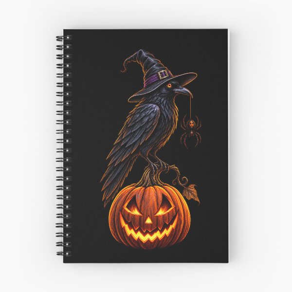 Item preview, Witch Raven Halloween Pumpkin designed and sold by NucciCollective.