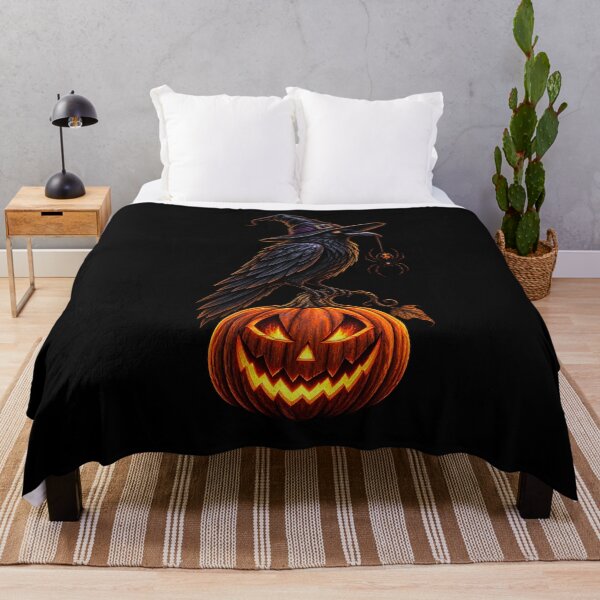 Item preview, Witch Raven Halloween Pumpkin designed and sold by NucciCollective.