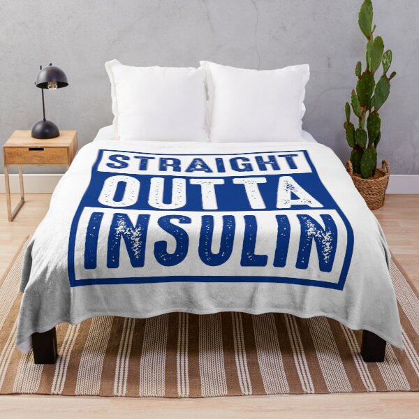 Item preview, Straight Outta Insulin Funny Diabetes Awareness Diabetic designed and sold by gunaone-design.