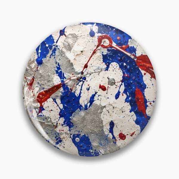 Item preview, Patriotic Splatter Action Abstract Art designed and sold by THE SPLATTERED HAUS BY SAGE BANKS.