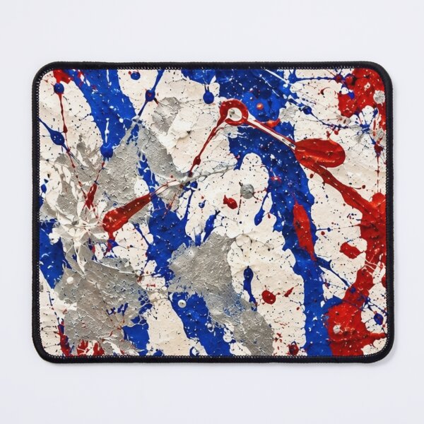 Item preview, Patriotic Splatter Action Abstract Art designed and sold by THE SPLATTERED HAUS BY SAGE BANKS.