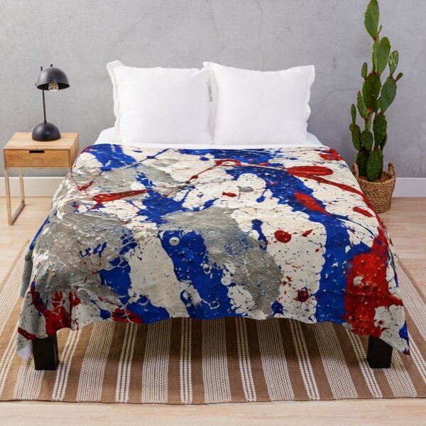 Item preview, Patriotic Splatter Action Abstract Art designed and sold by THE SPLATTERED HAUS BY SAGE BANKS.