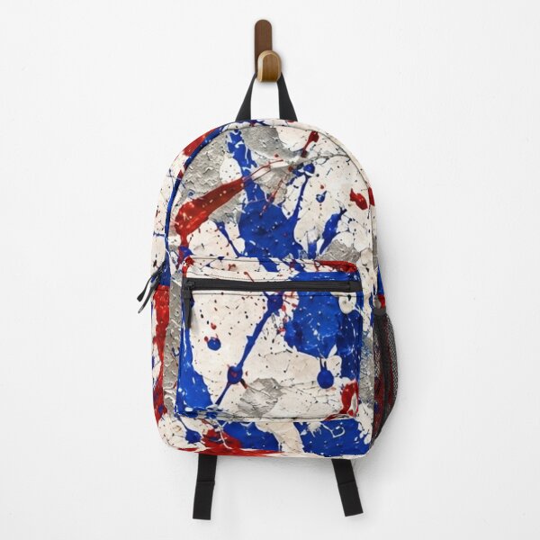 Item preview, Patriotic Splatter Action Abstract Art designed and sold by THE SPLATTERED HAUS BY SAGE BANKS.