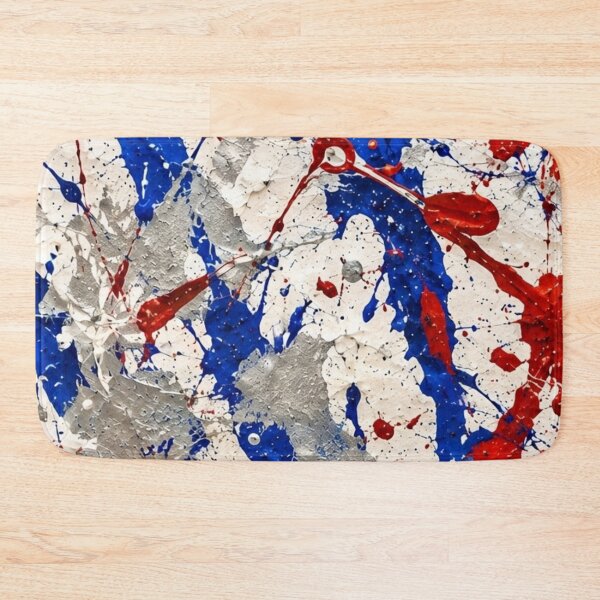 Item preview, Patriotic Splatter Action Abstract Art designed and sold by THE SPLATTERED HAUS BY SAGE BANKS.