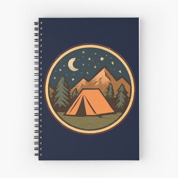 Item preview, Retro Camping Tent Starry Night Mountains Outdoor designed and sold by KeySeen.