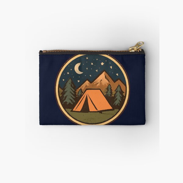Item preview, Retro Camping Tent Starry Night Mountains Outdoor designed and sold by KeySeen.